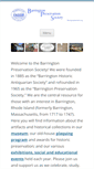 Mobile Screenshot of barringtonpreservation.org